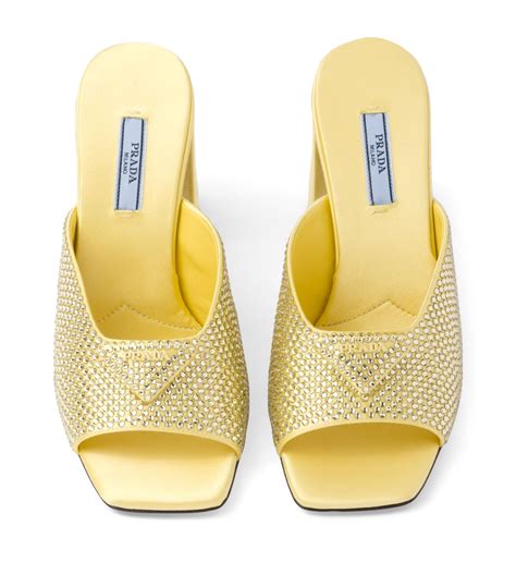 prada mules gold|prada slides women's.